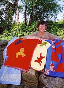 Ruth and her quilts